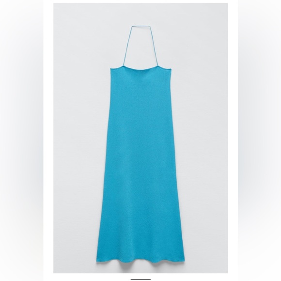 ZARA NWT KNIT DRESS WITH METALLIC THREAD - Picture 6 of 6